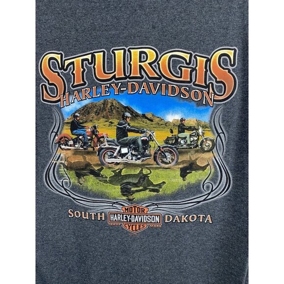 Harley Davidson Sleeveless Tee Size Large READ Sturgis South Dakota HD 2011 NWOT - Picture 5 of 7
